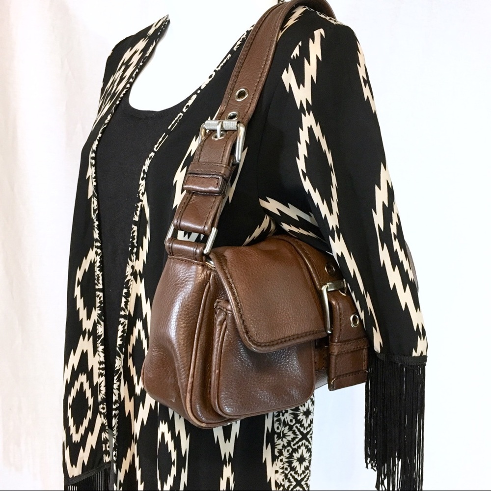 MICHAEL KORS Vintage Brown Pebbled Leather Bag